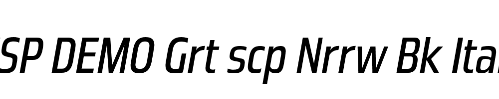 FSP DEMO Grt scp Nrrw Bk Italic