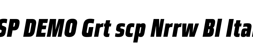 FSP DEMO Grt scp Nrrw Bl Italic