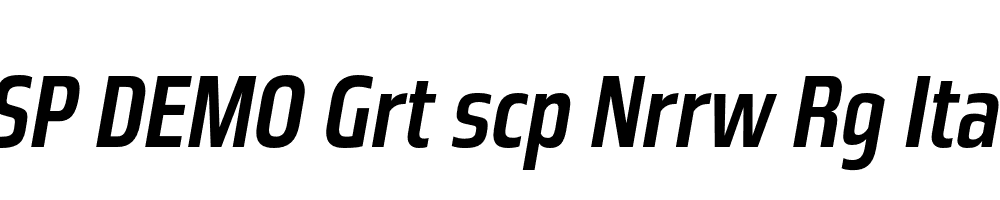 FSP DEMO Grt scp Nrrw Rg Italic