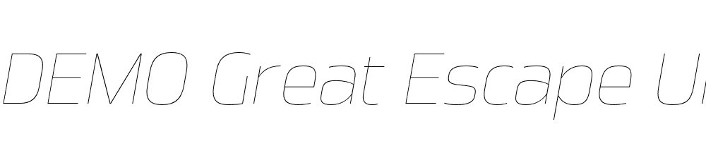 FSP DEMO Great Escape Ul Italic