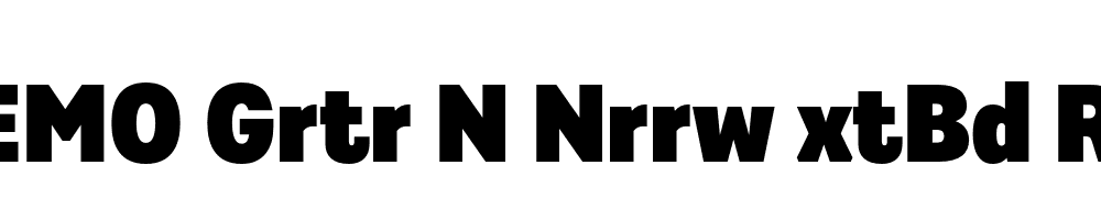 FSP DEMO Grtr N Nrrw xtBd Regular