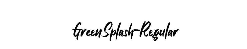 GreenSplash-Regular