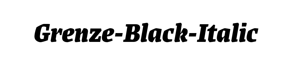 Grenze-Black-Italic