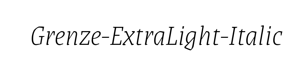 Grenze-ExtraLight-Italic