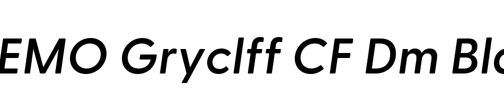 FSP DEMO Gryclff CF Dm Bld Italic