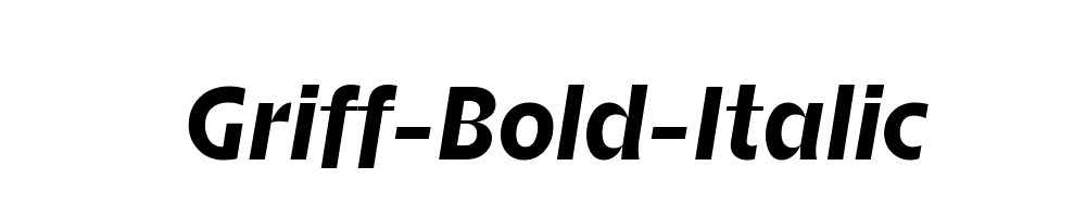 Griff-Bold-Italic