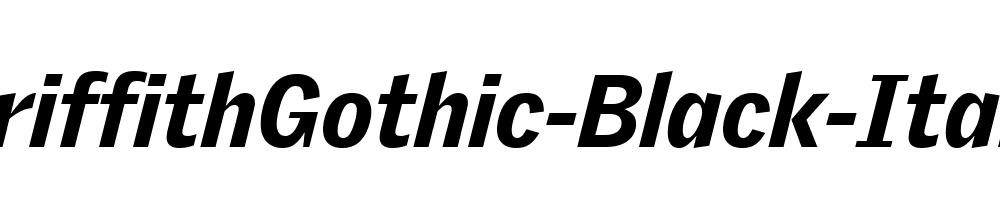 GriffithGothic-Black-Italic