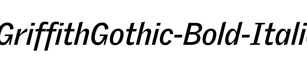 GriffithGothic-Bold-Italic