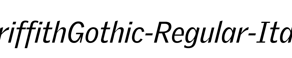 GriffithGothic-Regular-Italic