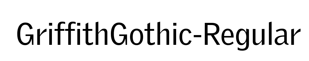 GriffithGothic-Regular