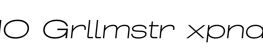 FSP DEMO Grllmstr xpndd xtLt Italic