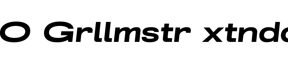 FSP DEMO Grllmstr xtndd xtBd Italic