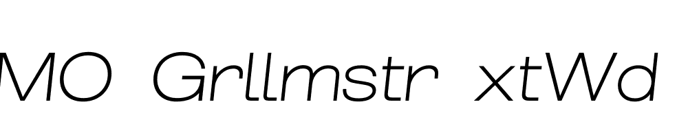 FSP DEMO Grllmstr xtWd xtLt Italic