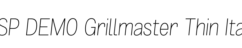 FSP DEMO Grillmaster Thin Italic