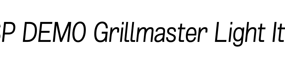 FSP DEMO Grillmaster Light Italic