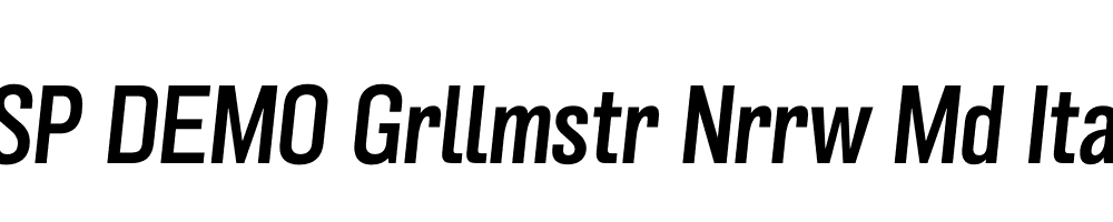 FSP DEMO Grllmstr Nrrw Md Italic