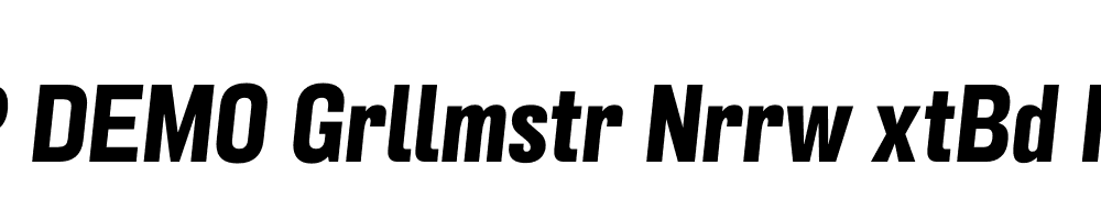 FSP DEMO Grllmstr Nrrw xtBd Italic