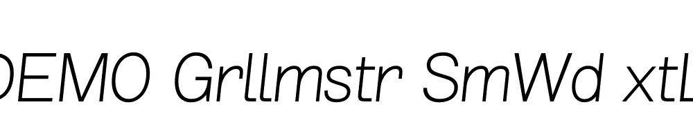 FSP DEMO Grllmstr SmWd xtLt Italic