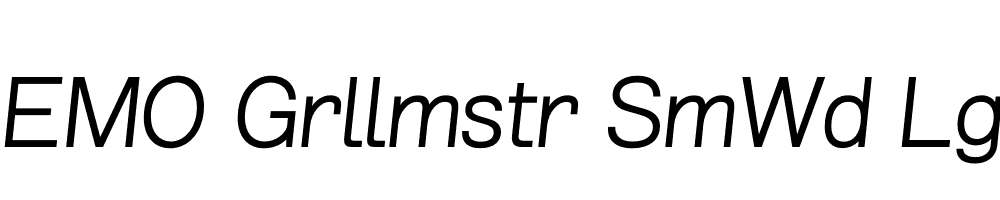 FSP DEMO Grllmstr SmWd Lght Italic