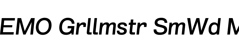 FSP DEMO Grllmstr SmWd Md Italic