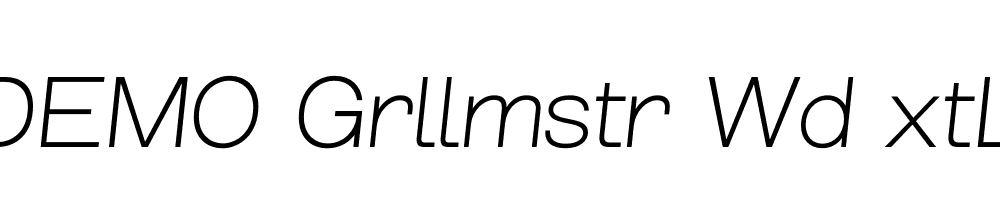 FSP DEMO Grllmstr Wd xtLt Italic