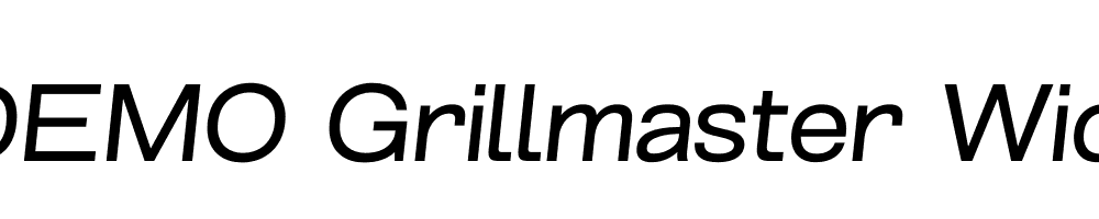 FSP DEMO Grillmaster Wide Italic