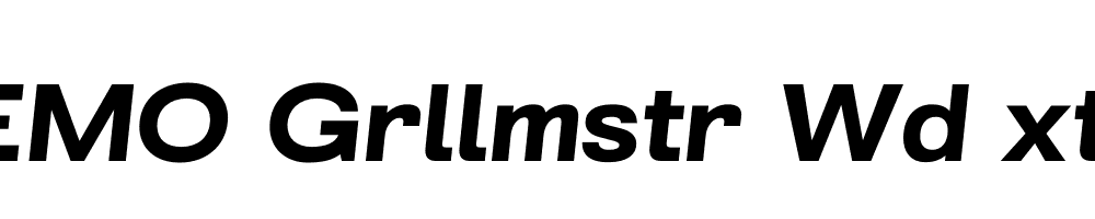 FSP DEMO Grllmstr Wd xtBd Italic