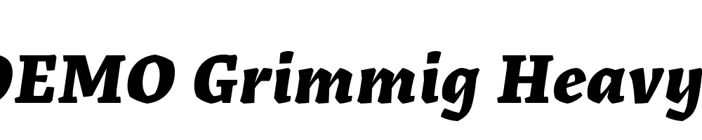 FSP DEMO Grimmig Heavy Italic