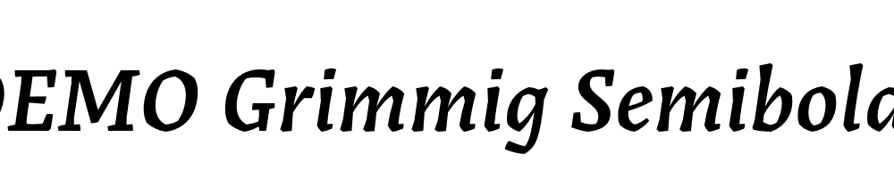 FSP DEMO Grimmig Semibold Italic