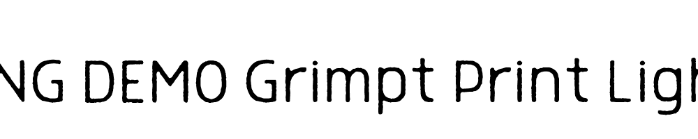  DEMO Grimpt Print Light Regular