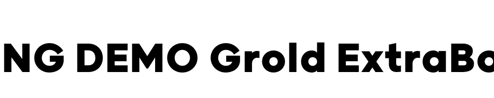  DEMO Grold ExtraBold Regular