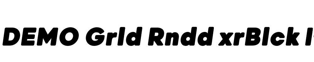 FSP DEMO Grld Rndd xrBlck Italic