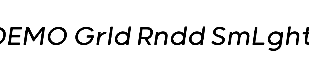 FSP DEMO Grld Rndd SmLght Italic