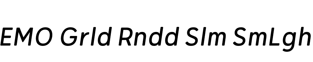 FSP DEMO Grld Rndd Slm SmLght Italic