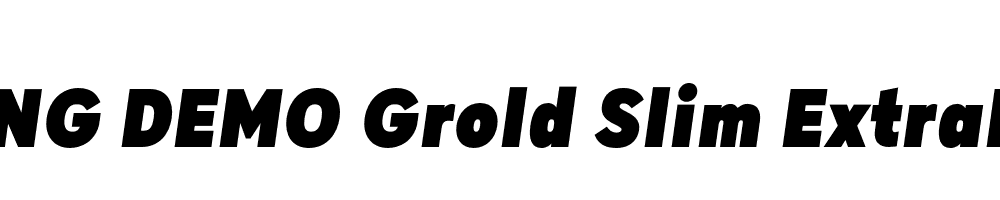  DEMO Grold Slim ExtraBlack Italic