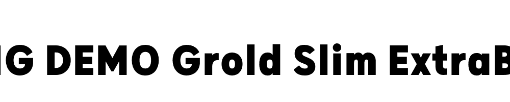  DEMO Grold Slim ExtraBold Regular