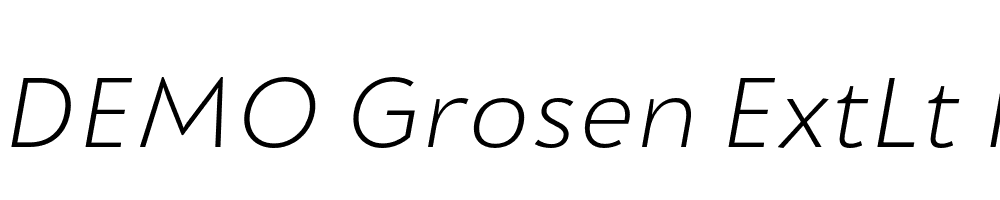 FSP DEMO Grosen ExtLt Italic