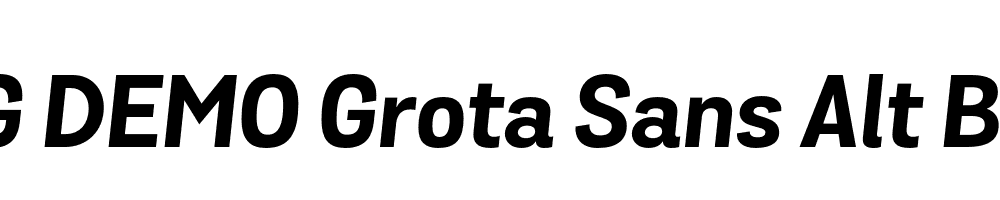  DEMO Grota Sans Alt Bold Bold Italic