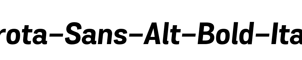 Grota-Sans-Alt-Bold-Italic