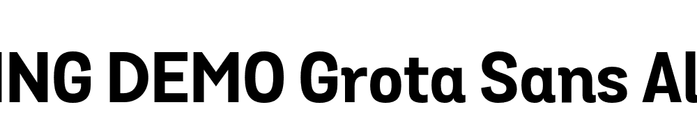  DEMO Grota Sans Alt Bold Bold