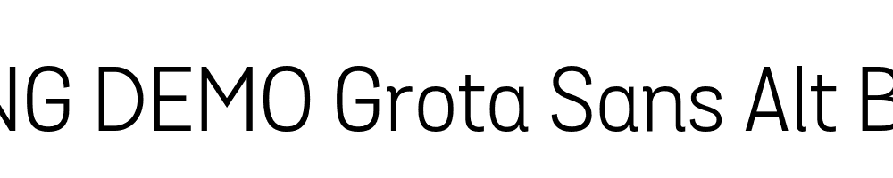  DEMO Grota Sans Alt Book Regular