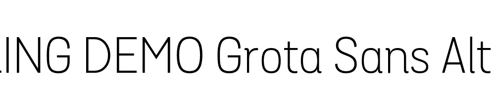  DEMO Grota Sans Alt Light Light