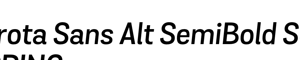  DEMO Grota Sans Alt SemiBold SemiBold Italic