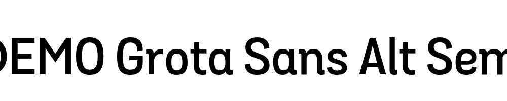  DEMO Grota Sans Alt SemiBold SemiBold