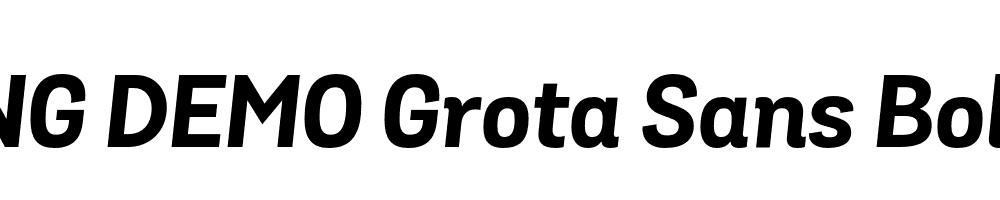  DEMO Grota Sans Bold Bold Italic