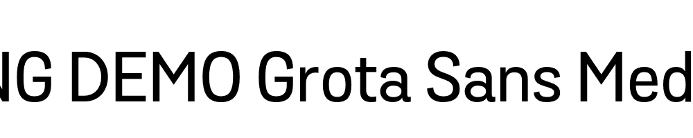  DEMO Grota Sans Medium Medium