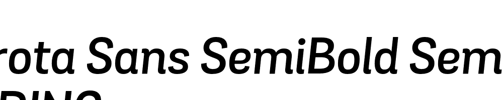  DEMO Grota Sans SemiBold SemiBold Italic