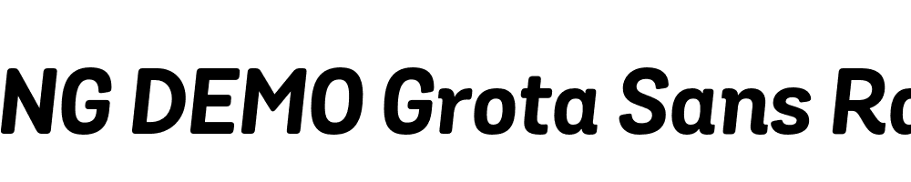  DEMO Grota Sans Rd Bold Italic