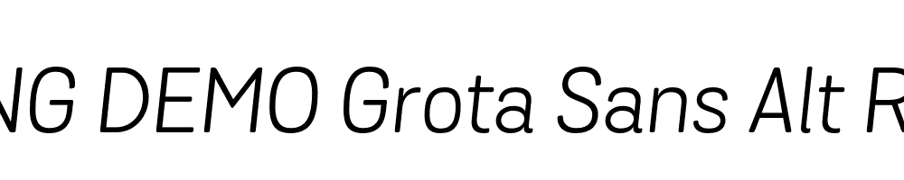  DEMO Grota Sans Alt Rd Book Italic