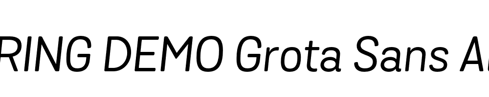  DEMO Grota Sans Alt Rd Italic